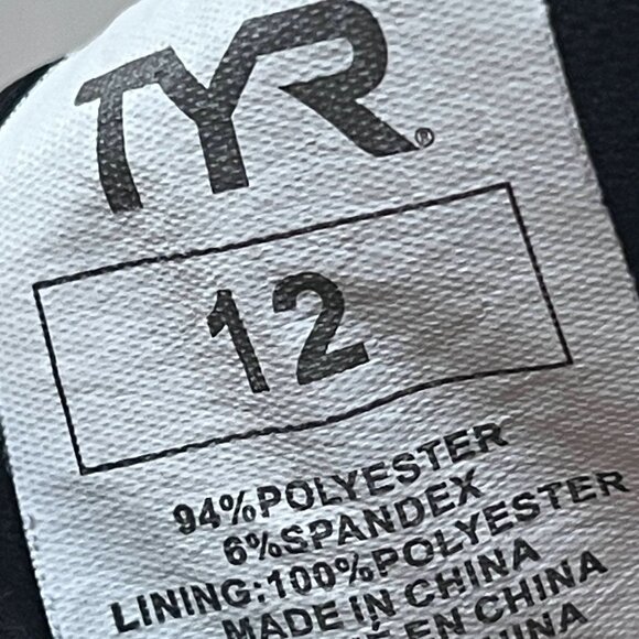 TYR One Piece Swimsuit Tropical Flowers Leaf Pattern Pink Purple Green - Picture 11 of 11